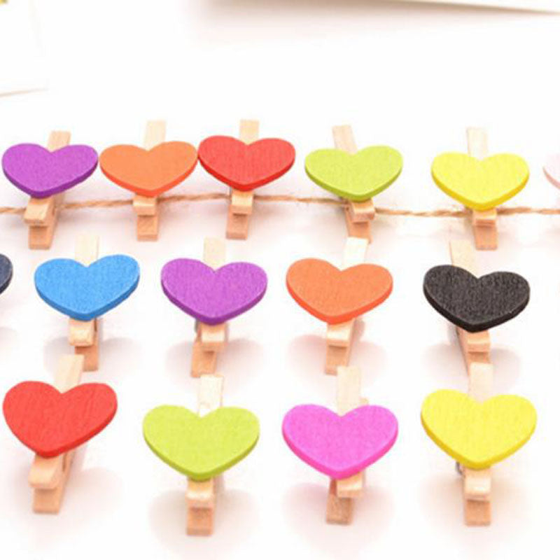 Mini Wooden Colorful Love Decor