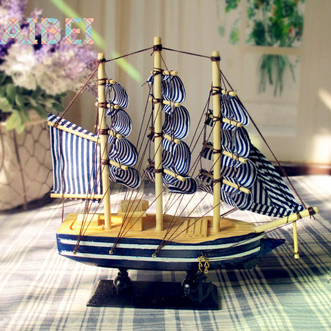 Wooden Sailing Ship Decoration
