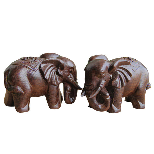 6cm Wood Elephant Miniature