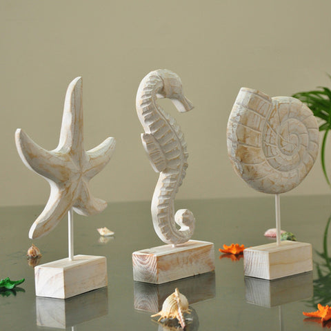 Wooden Starfish Home Ornaments
